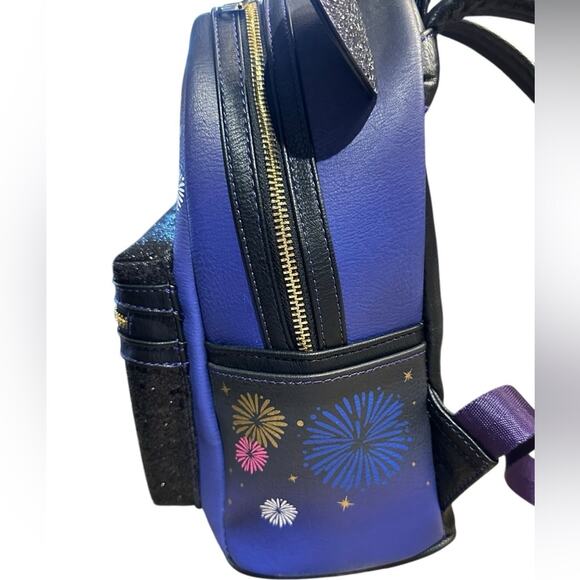 Disney 50th Anniversary Loungefly Backpack - Blue and Black Mickey Ears main image 10